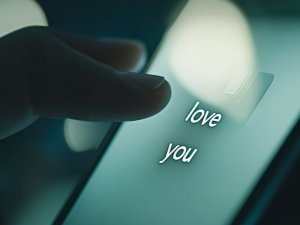 Man composing a comment