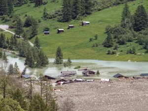 Blatten- 29 mai 2025 - Eboulement qui a enseveli le village de Blatten.
